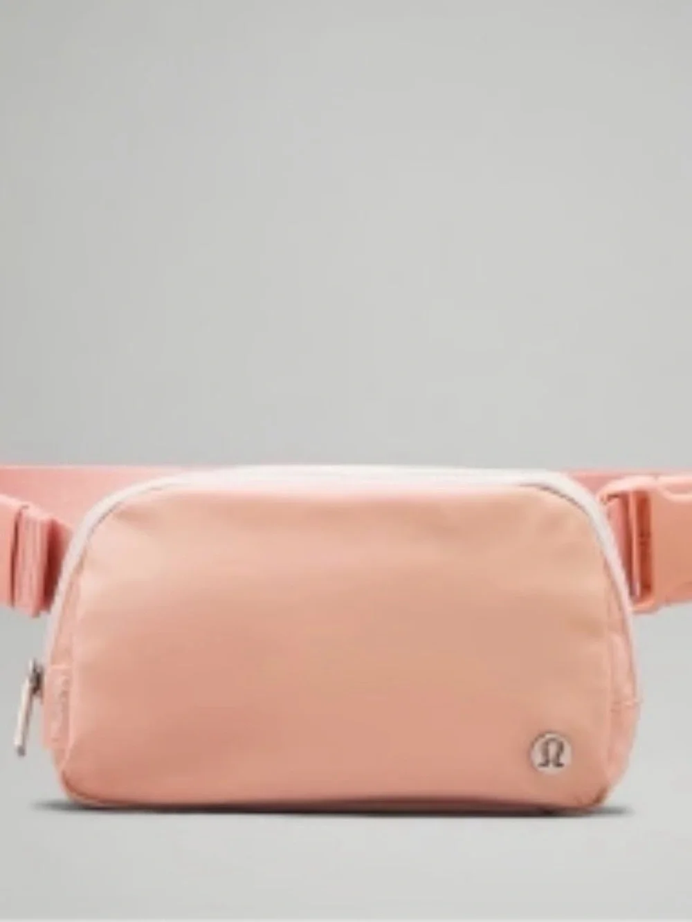 Lululemon Everywhere Belt Bag Melon Sorbet Light Pink White Trim/Zipper 2L
